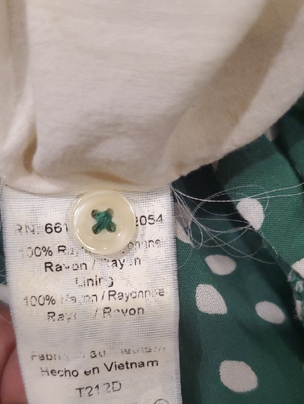 Anthropologie 11.1 Tylho Emerald Green & White Polka Dot Sleeveless Dress S - Picture 10 of 12